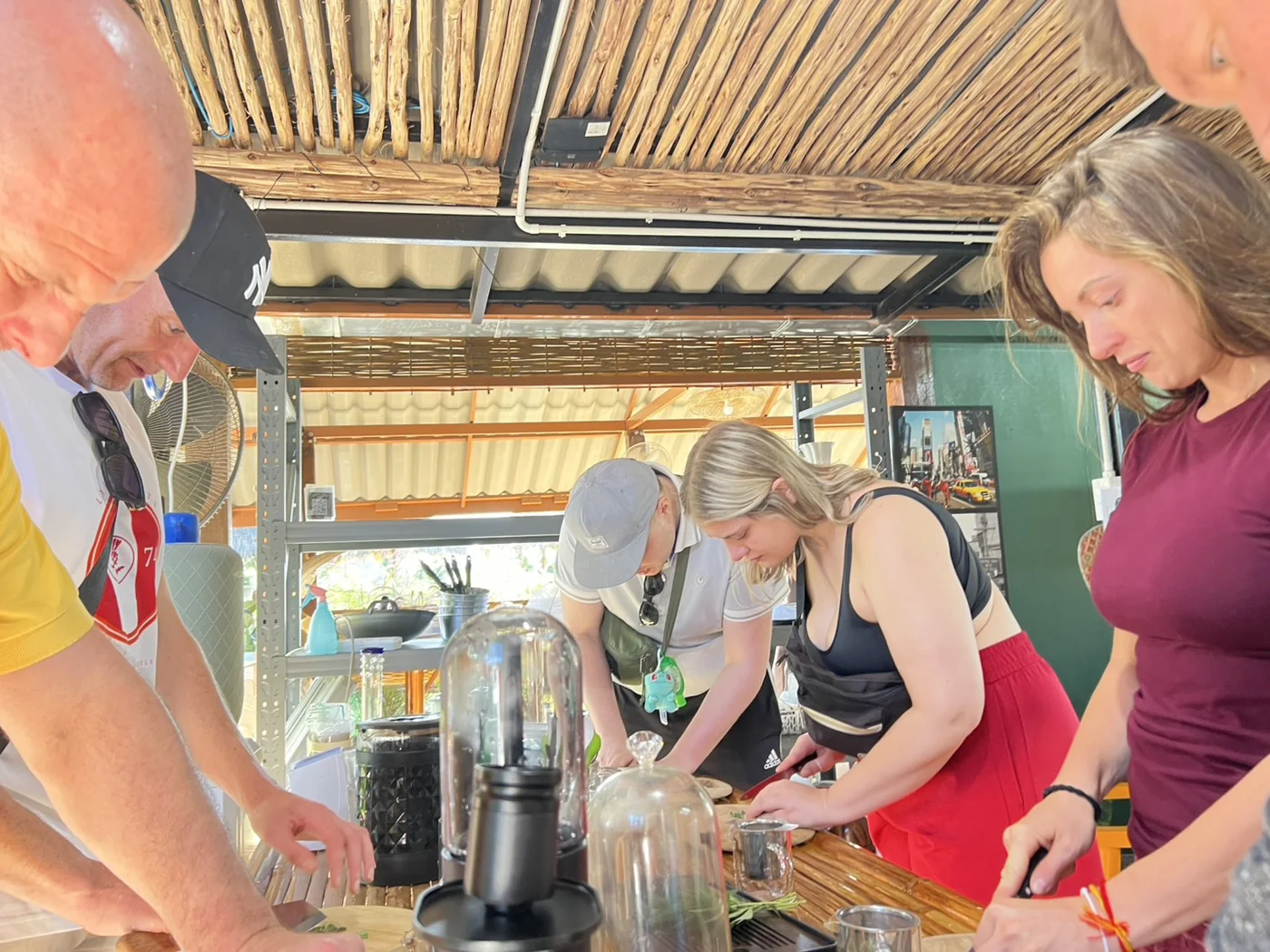 Guests at the Happy Herb cannabis farm herbal workshop