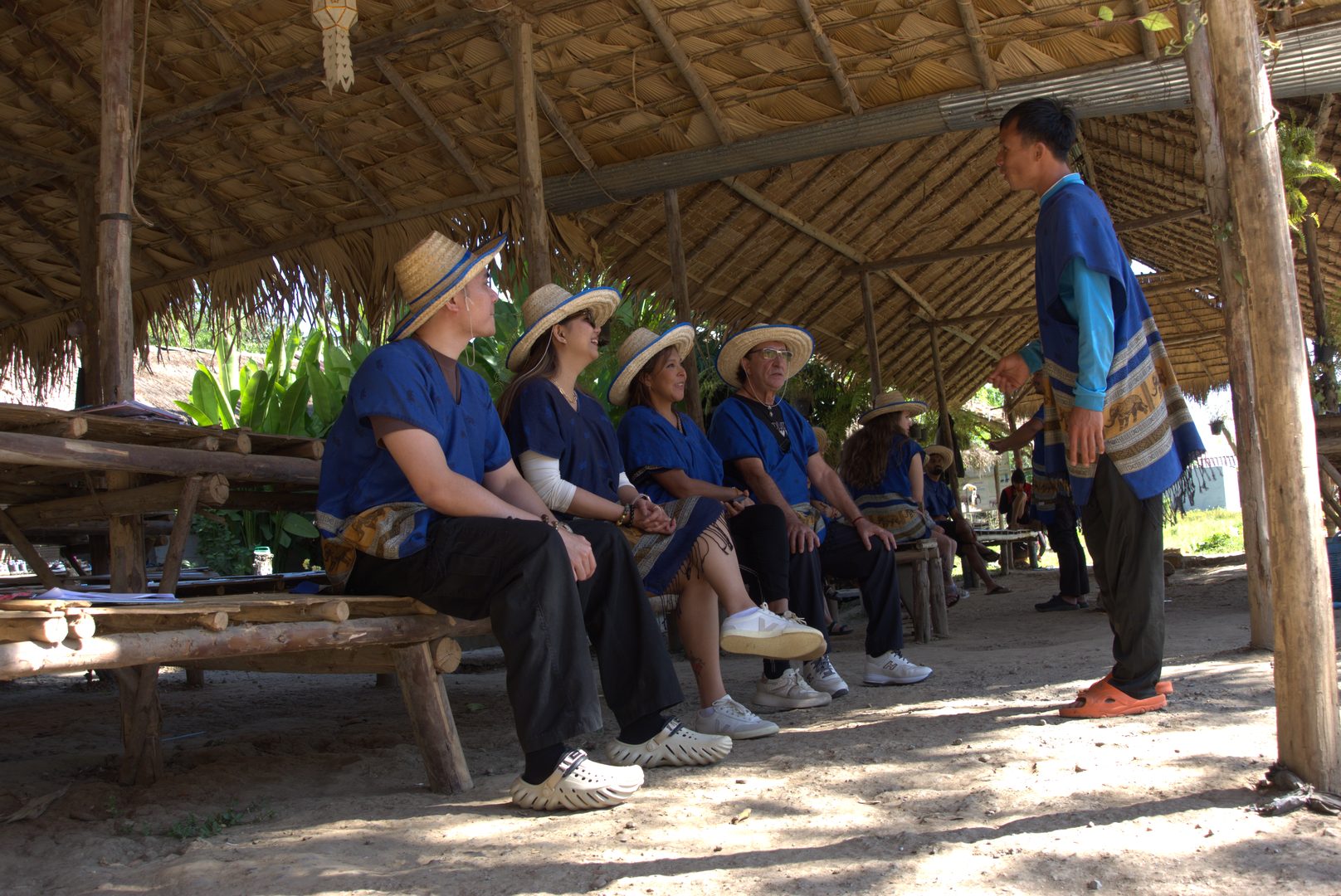 Feeding and bathing elephants at an ethical sanctuary near Chiang Mai