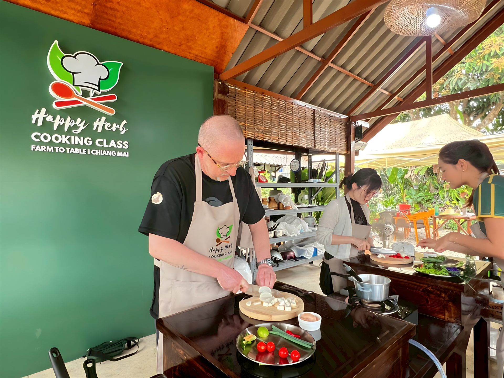 Thai cooking demonstration